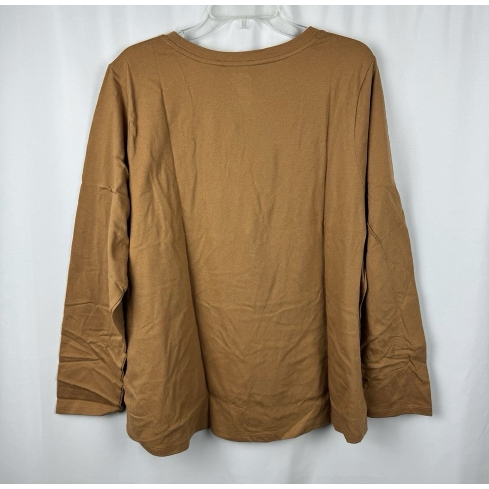 NWT Sonoma 2X Have a Cup of Cheer Hot Cocoa Christmas Long Sleeved Women's Shirt - Picture 4 of 4